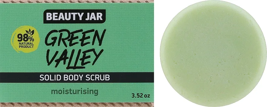 Beauty Jar Green Valley Solid Body Scrub Čvrsti piling za telo