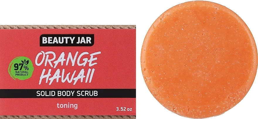Beauty Jar Orange Hawaii Solid Body Scrub Tvrdi piling za telo