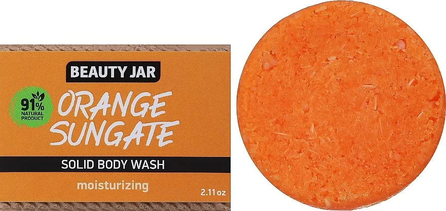 Beauty Jar Orange Sungate Moisturizing Solid Body Wash Čvrsti gel za tuširanje