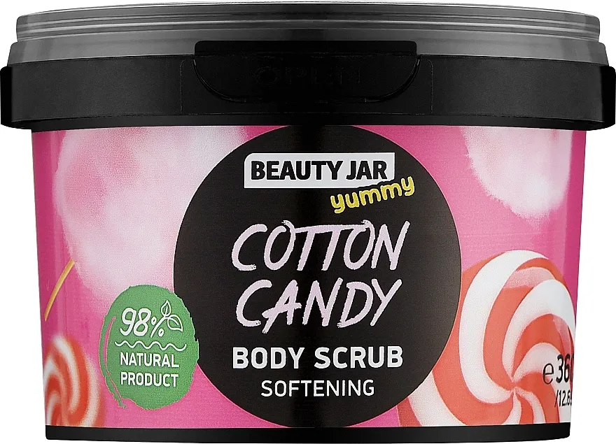 Beauty Jar Yummy Piling za telo "Šećerna vuna"
