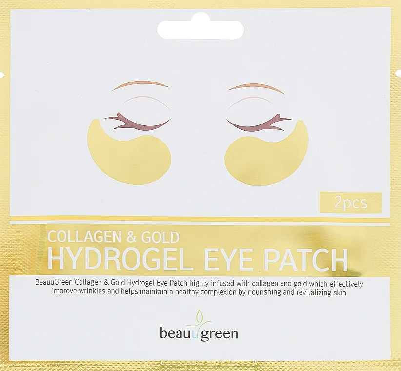 BeauuGreen Collagen &amp; Gold Hidrogel flasteri za oči