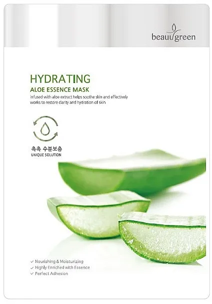 BeauuGreen Hydrating Aloe Essence Mask Sheet maska s ekstraktom soka aloje
