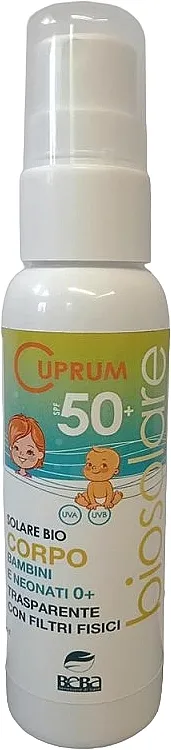 Beba Cuprum Line SPF 50+ Biosprej za sunčanje za lice i telo