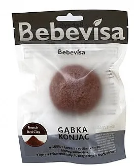 Bebevisa Konjac Sponge Spužvica za umivanje sa crvenom glinom