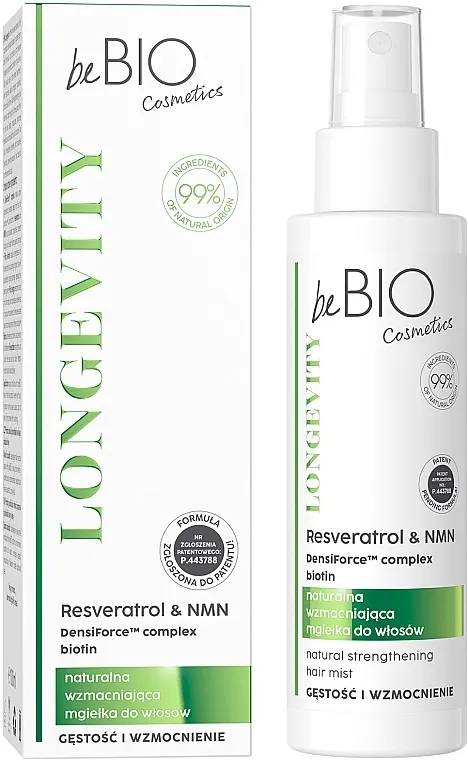 BeBio Longevity Natural Strengthening Hair Mist Mist za volumen i jačanje kose