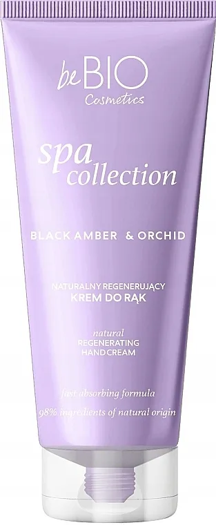 BeBio Spa Collection Black Amber &amp; Orchid Natural Regenerating Hand Cream Prirodna regenerišuća krema za ruke Crni Ćilibar i Orhideja