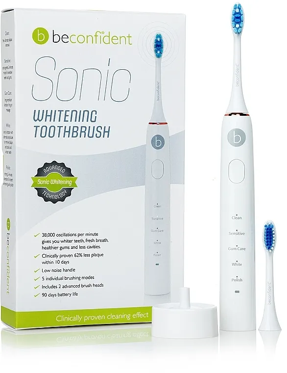 Beconfident Sonic Whitening Electric Toothbrush White/Rose Gold Električna četkica za izbeljivanje zuba, belo-zlatna