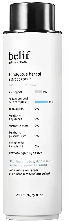 Belif Eucalyptus Herbal Extract Toner Hidratantni umirujući tonik sa ekstraktom eukaliptusa
