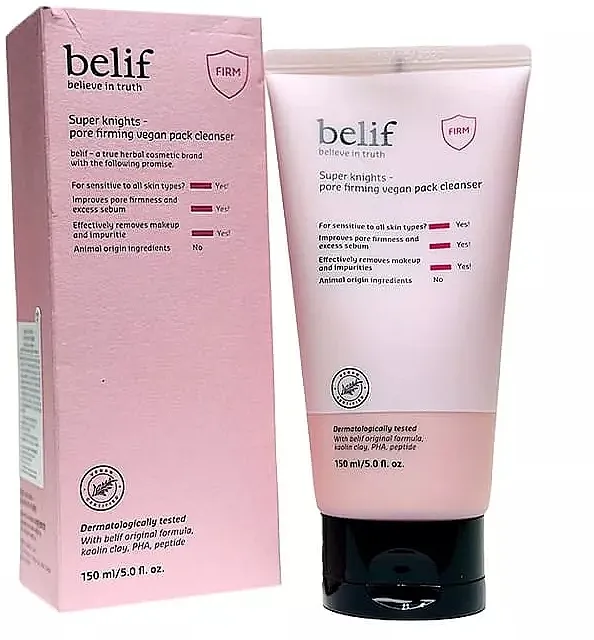 Belif Super Knights Pore Firming Vegan Pack Cleanser Sredstvo za čišćenje koje sužava pore
