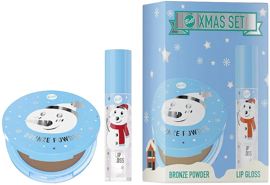 Bell Xmas Set 1 (powder/9g + lip/gloss/4.2g) Poklon set