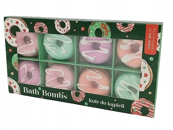 Bella Bath Bombs Set kugli za kupanje Donuts, 8 proizvoda