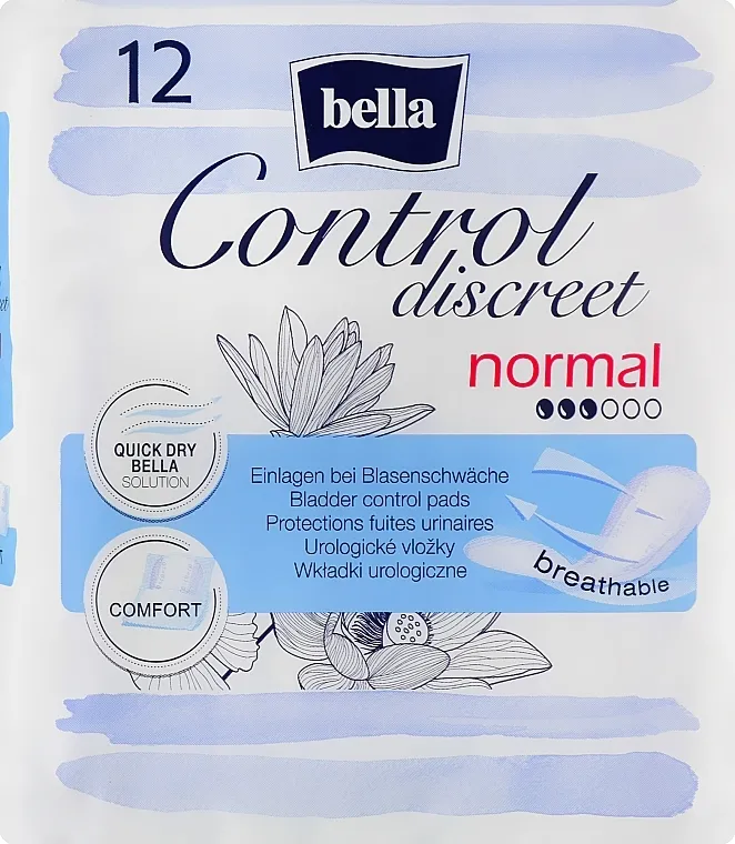 Bella Control Discreet Normal Bladder Control Pads Urološki ulošci za žene, 12 kom.