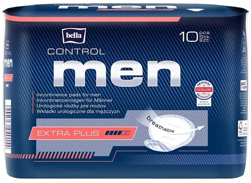 Bella Control Men Extra Plus Urološki ulošci za muškarce, 10 kom.