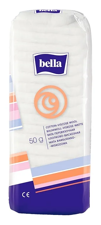 Bella Cotton-Viscose Wool Vata pamuk-viskoza, 50 g