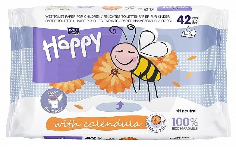 Bella Happy With Calendula Vlažni toalet papir "Neven"