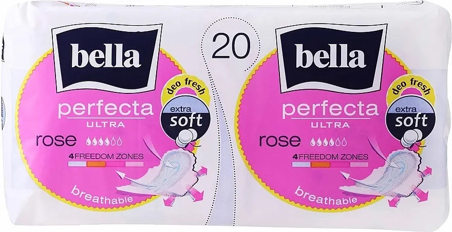 Bella Ulošci Perfecta Rose Deo Fresh Soft Ultra, 10+10kom