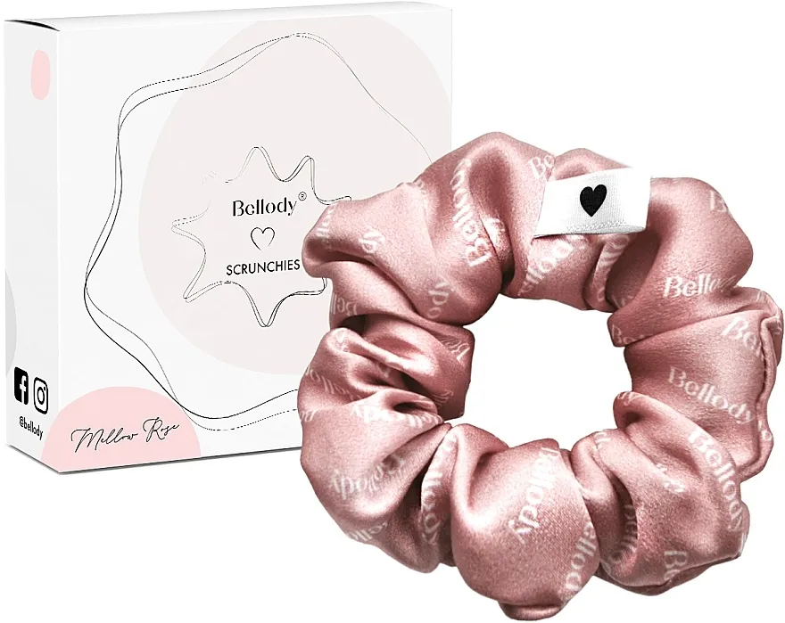 Bellody Original Silk Scrunchie Gumica za kosu, mellow rose, 1 kom.