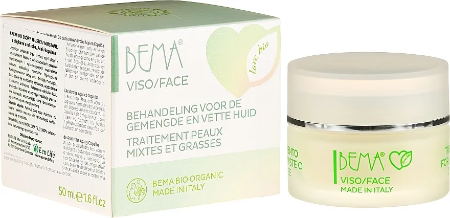 Bema Cosmetici Love Bio Traitement Peaux Mixtes Et Grasses Krema za lice