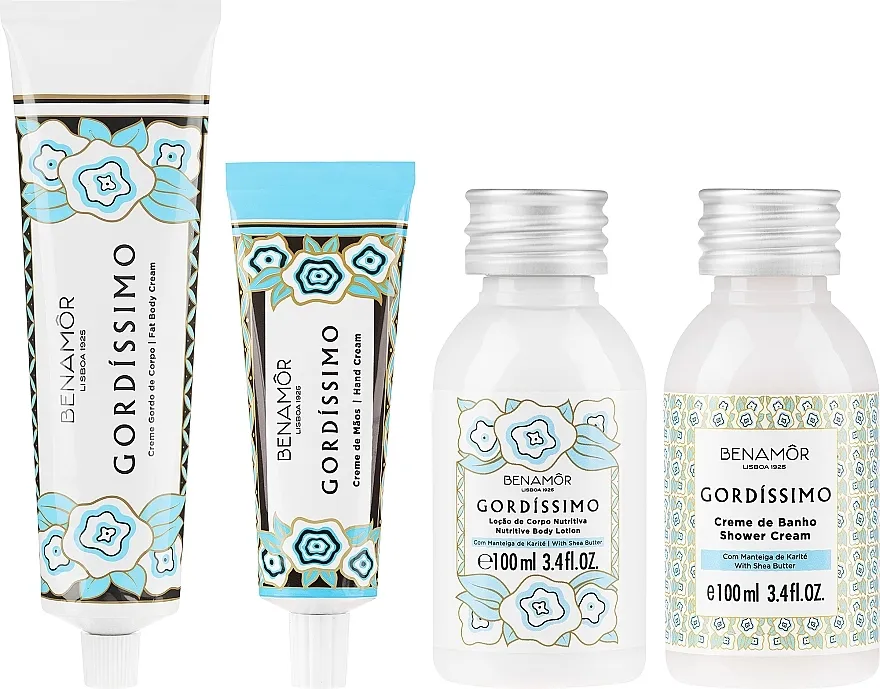 Benamor Gordissimo (b/cr/150ml + b/lotion/100ml + h/cr/30ml + sh/cr/100ml) Set