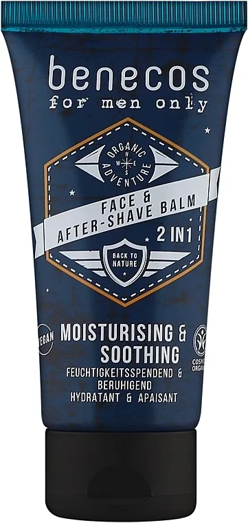Benecos For Men Only Face &amp; After Shave Balm 2in1 Balzam za lice