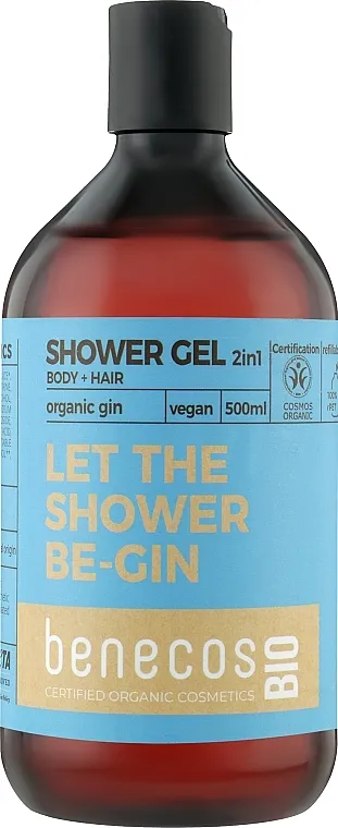 Benecos Shower Gel and Shampoo Organic Olive Gin Gel za tuširanje 2u1