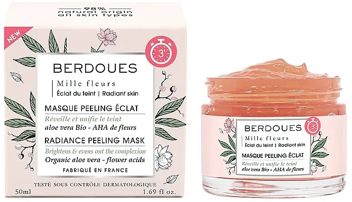 Berdoues 1902 Mille Fleurs Radiance Peeling Mask Piling-maska za lice