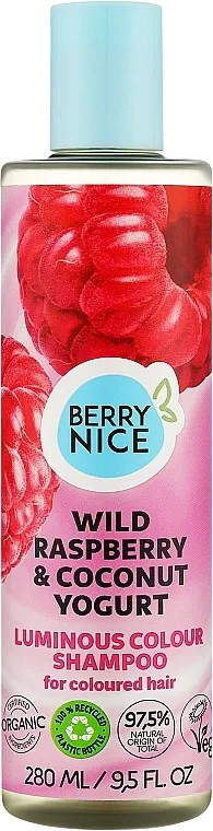 Berry Nice Šampon sa divljom malinom i kokosovim jogurtom Šampon za farbanu kosu 'Divlja malina i kokosov jogurt'