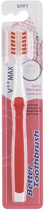 Better Regular Soft Red Toothbrush Četkica za zube, meka, crvena