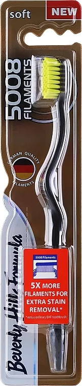 Beverly Hills Formula 5008 Filament Multi-Colour Toothbrush Meka četkica za zube, crno-žuta