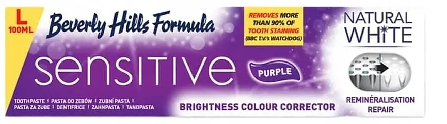 Beverly Hills Natural White Sensitive Purple Toothpaste Pasta za zube za osetljive zube