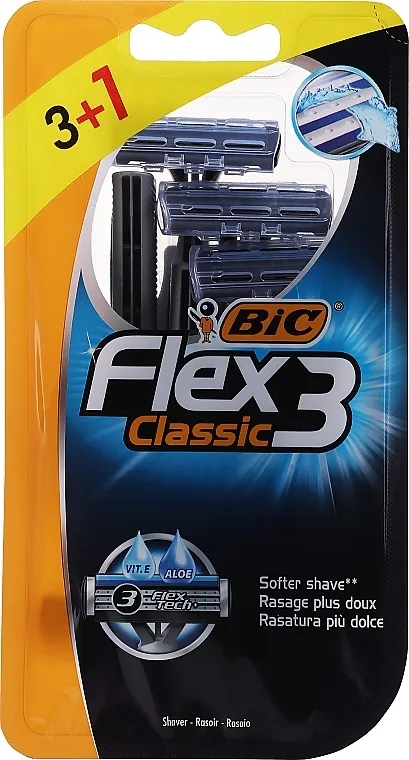 Bic Flex 3 Classic Muški aparat za brijanje, 4 kom