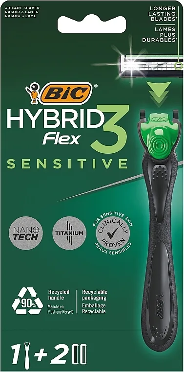 Bic Flex 3 Hybrid Sensitive Aparat za brijanje s 2 punjenja