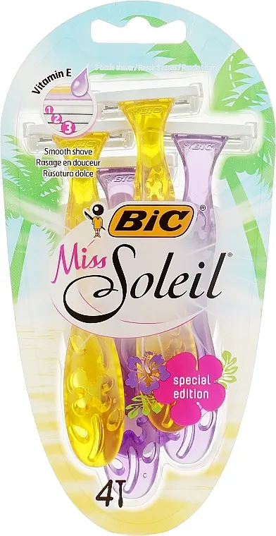Bic Miss Soleil Tropical Ženski brijač, 4 kom