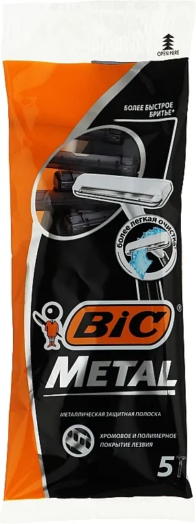 Bic Muški brijač "Metal", 5kom