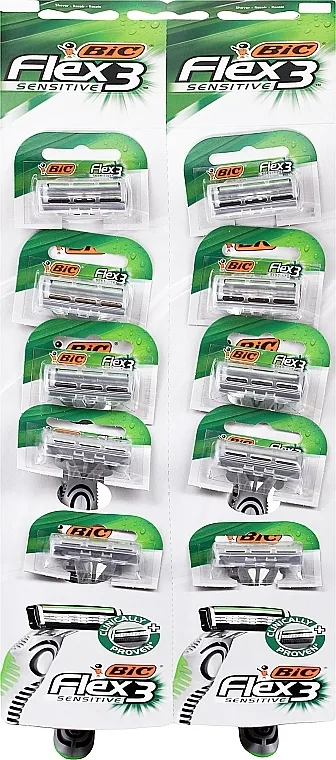 Bic Muški stroj "Flex 3 Sensitive", 10kom