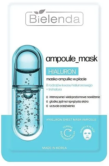 Bielenda Ampule Mask Hialuron Shet Mask Maska-ampula u listu sa hijaluronskom kiselinom
