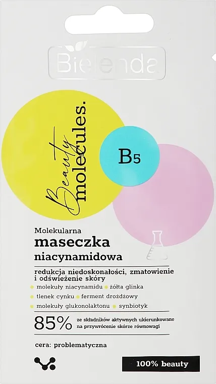 Bielenda Beauty Molecules Face Mask Maska za lice s molekularnim niacinamidom
