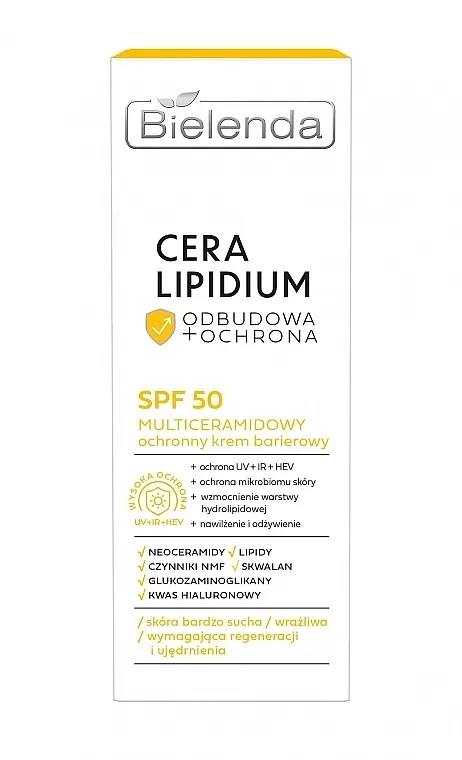 Bielenda Cera Lipidium Multiceramide Protective Barrier Cream SPF50 Multiceramidna zaštitna barijerna krema SPF50