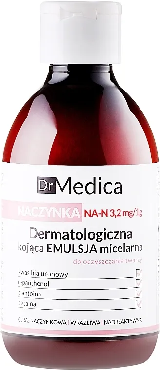Bielenda Dr Medica Capillaries Dermatological Soothing Micellar Emulsion For Face Cleansing Dermatološka emulzija koja smanjuje crvenilo, hipoalergena