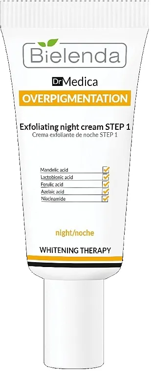 Bielenda Dr Medica Overpigmentation Exfoliating Night Cream Step 1 Eksfolijantna noćna krema Korak 1