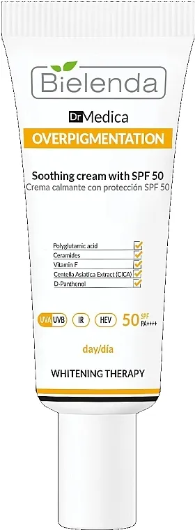 Bielenda Dr Medica Overpigmentation Soothing Cream SPF 50 Umanjujuća krema SPF 50