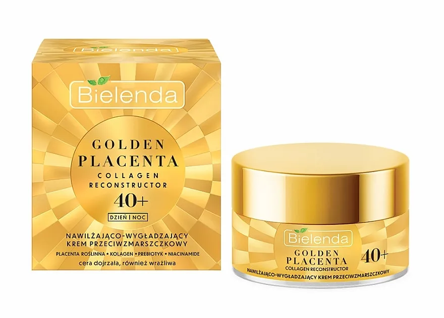 Bielenda Golden Placenta Collagen Reconstructor Hidratantna i zaglađujuća krema protiv bora 40+