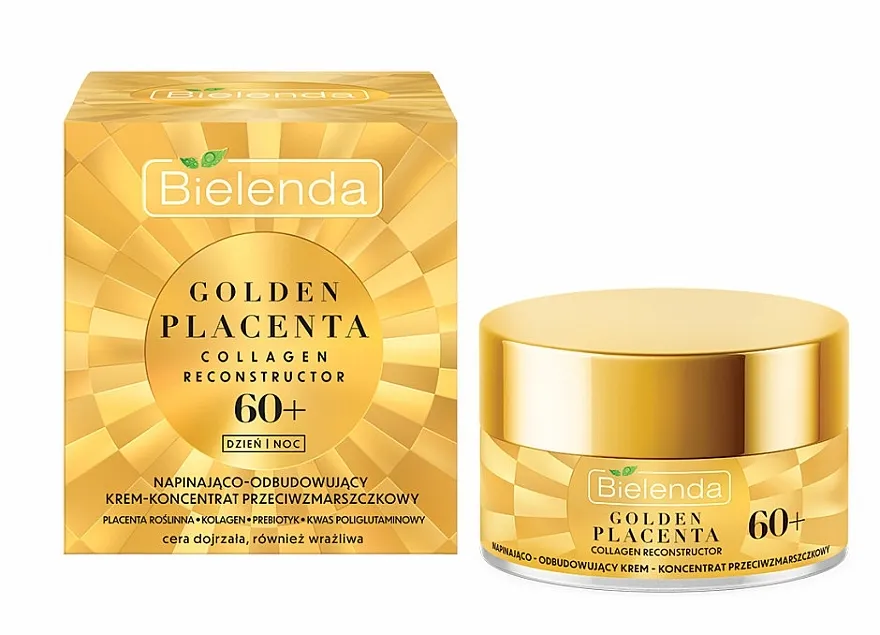 Bielenda Golden Placenta Collagen Reconstructor Lifting i revitalizujuća krema protiv bora 60+