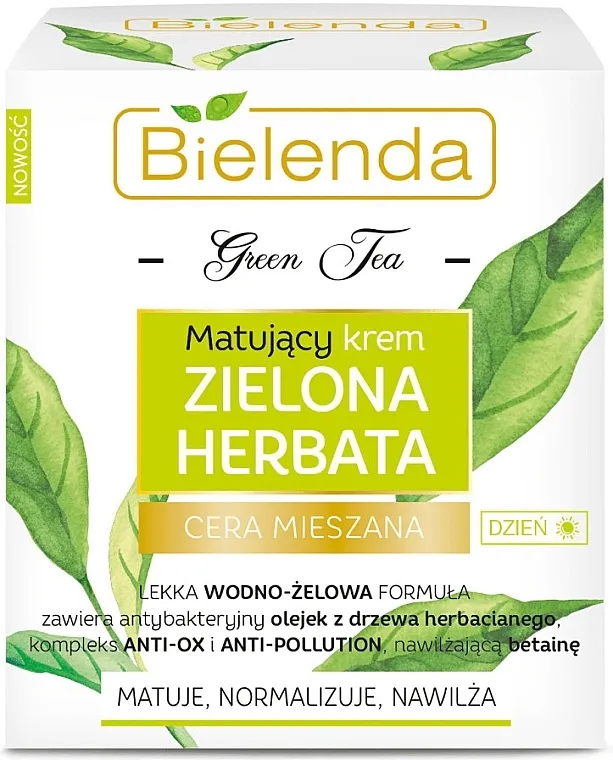 Bielenda Green Tea Matifying Day Face Cream Matirajuća dnevna krema za mješovitu kožu
