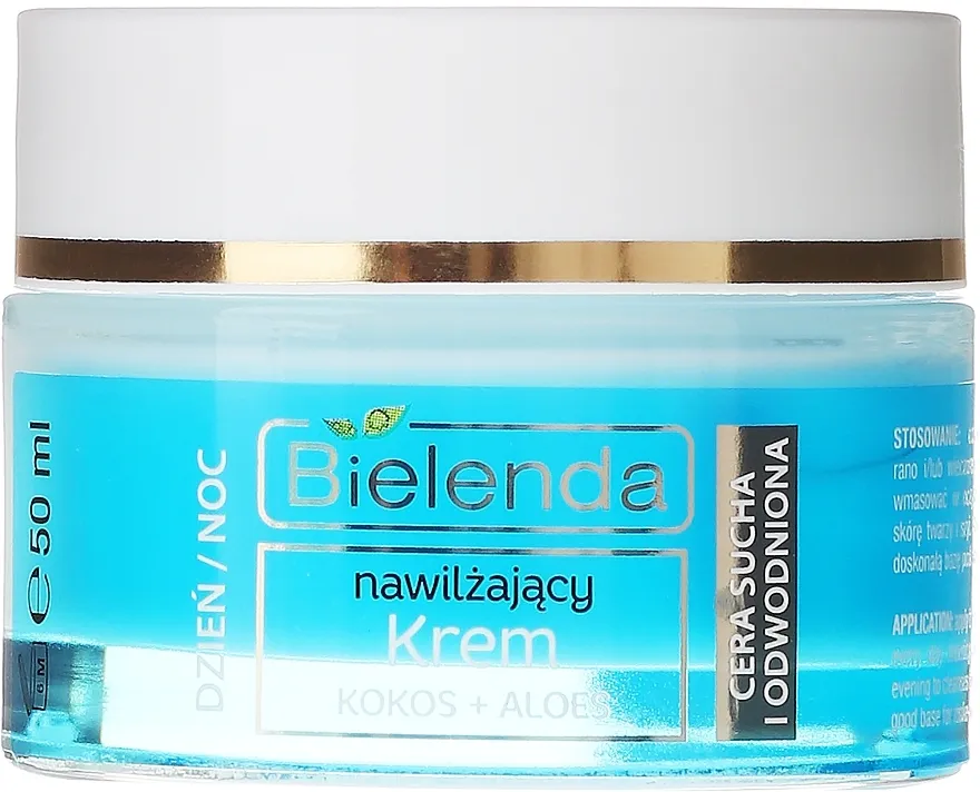 Bielenda Hydra Care Moisturizing Face Cream Coconut and Aloe Vera Hidratantna krema "Kokos i aloja" za suvu kožu