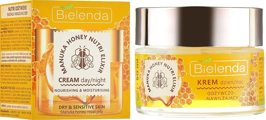 Bielenda Manuka Honey Nutri Elixir Day/Night Cream Hranjiva hidratantna krema za lice