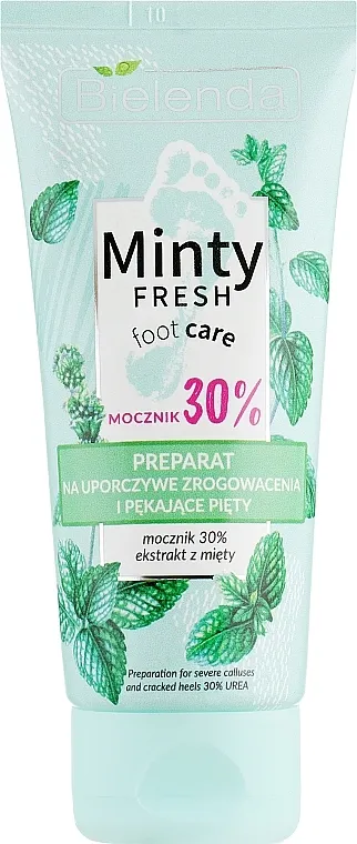 Bielenda Minty Fresh Foot Care Preparation For Severe Calluses And Cracked Heels Krema za stopala protiv žuljeva i kurjeg oka