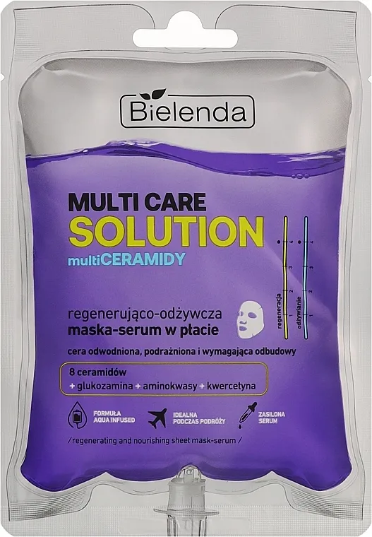Bielenda Multi Care Solution Multi Ceramidy Regenerativno-hranjiva maska-serum u listovima
