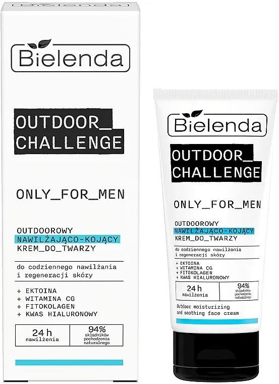 Bielenda Only For Men Outdoor Challenge Moisturizing And Soothing Face Cream Hidratantna i umirujuća krema za lice