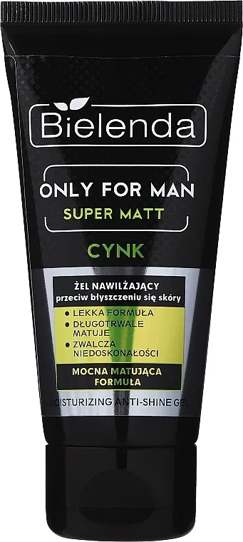 Bielenda Only For Men Super Mat Moisturizing Anti-Shine Gel Hidratantni gel protiv sjaja kože